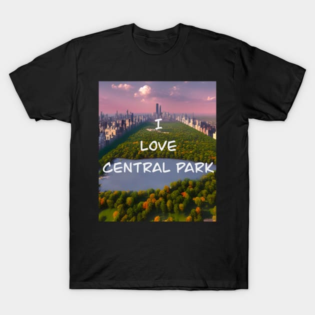 I Love Central Park Golden Hour T-Shirt by TshirtLABS